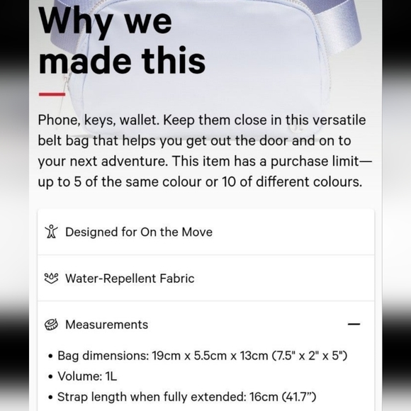 NEW LULULEMON EVERYWHERE BELT BAG 1L EBB PASTEL BLUE - Picture 12 of 12